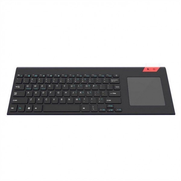 PC TVのための容易な媒体制御固体ステンレス製の超密集した大型のキーボードが付いているタッチ パッドが付いている2.4G無線キーボード