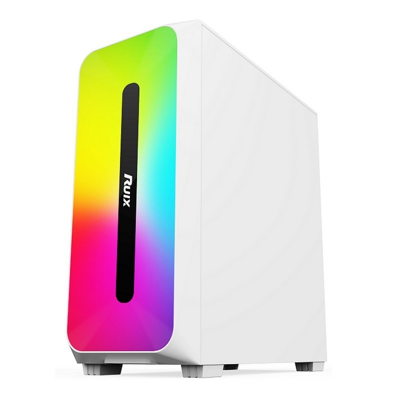 マイクロ ATX /ATX/ITX ケース Dazzle ARGB 効果フロントパネルボトムマウント電源黒と白で利用可能