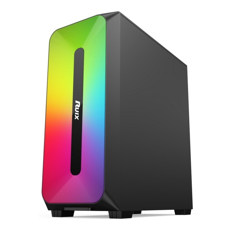 マイクロ ATX /ATX/ITX ケース Dazzle ARGB 効果フロントパネルボトムマウント電源黒と白で利用可能