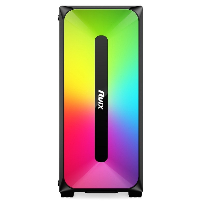 マイクロ ATX /ATX/ITX ケース Dazzle ARGB 効果フロントパネルボトムマウント電源黒と白で利用可能