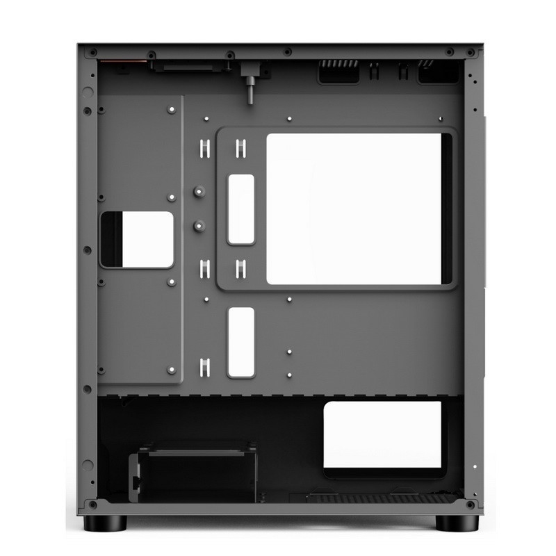 ETEKコンピュータケース - 開ける左パネル 電源 下部マウント 設置可能なRGBファン シンプルで寛大なパネル