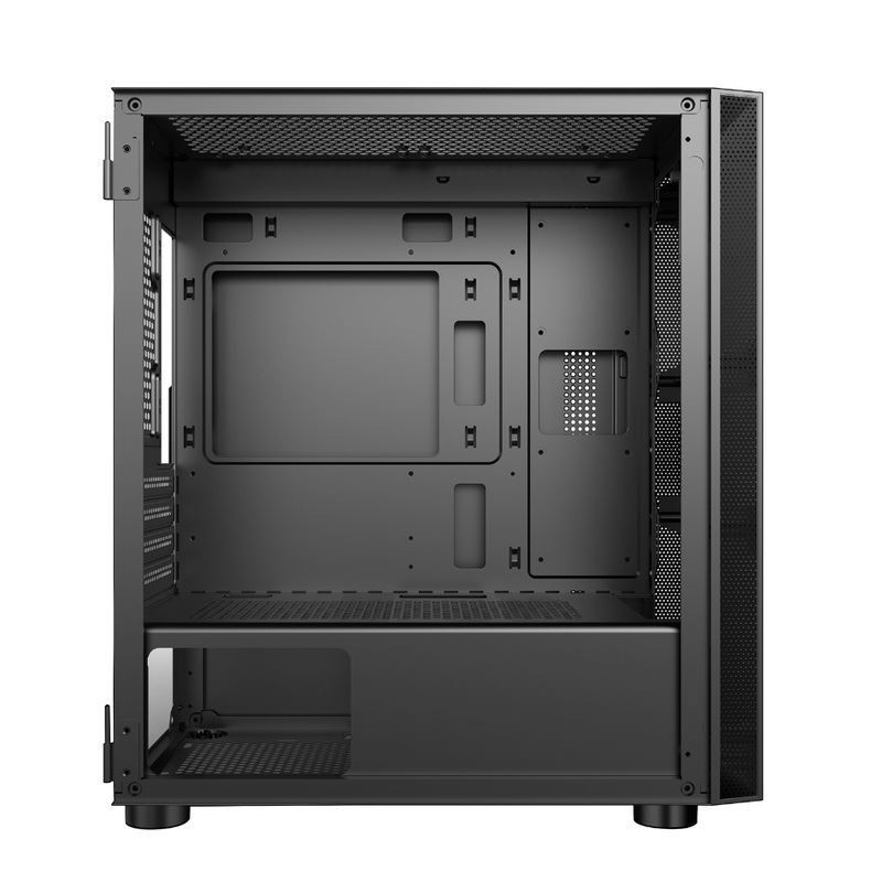 ETEKコンピュータケース - 開ける左パネル 電源 下部マウント 設置可能なRGBファン シンプルで寛大なパネル