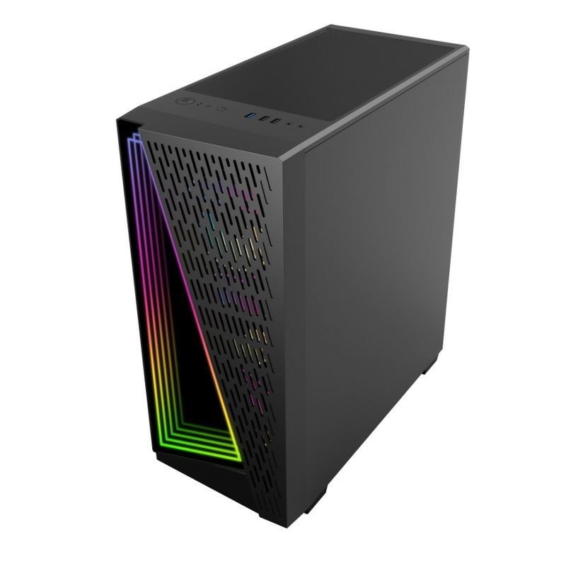 Dazzle Time Tunnel 効果のサポート 12cm 黒と白の ARGB ファンが利用可能です。サイドパネルは強化ガラスです。