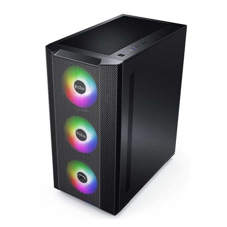 磁気設計のコンピュータケースダストフィルターサポート 6 ファン ATX ミッドタワー PC ゲームケースガラスサイドパネルケーブル管理