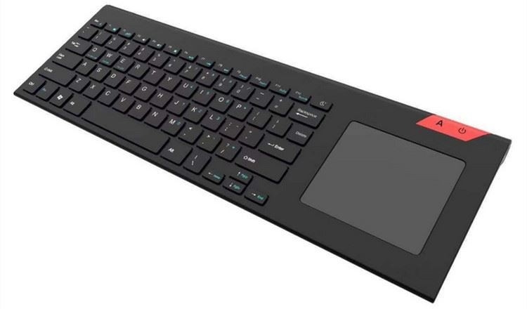 PC TVのための容易な媒体制御固体ステンレス製の超密集した大型のキーボードが付いているタッチ パッドが付いている2.4G無線キーボード
