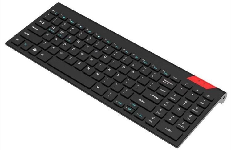 PC TVのための容易な媒体制御固体ステンレス製の超密集した大型のキーボードが付いているタッチ パッドが付いている2.4G無線キーボード