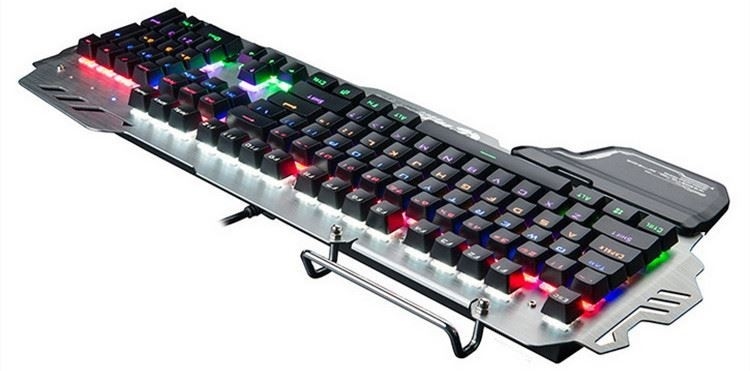 ワイヤードゲーム メカニカルキーボード モバイル電話ホルダーと手首のサポート 非常に速いグリーンシャフト