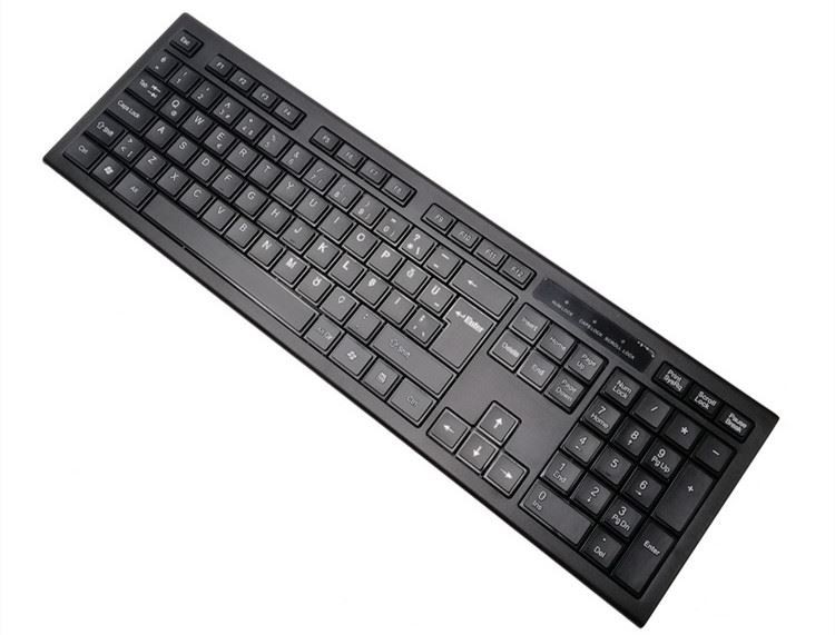 ラップトップ、PCのためのUSBのナノの受信機との無線キーボードおよびマウスのコンボ2.4GHz細い大型の無声コンボ