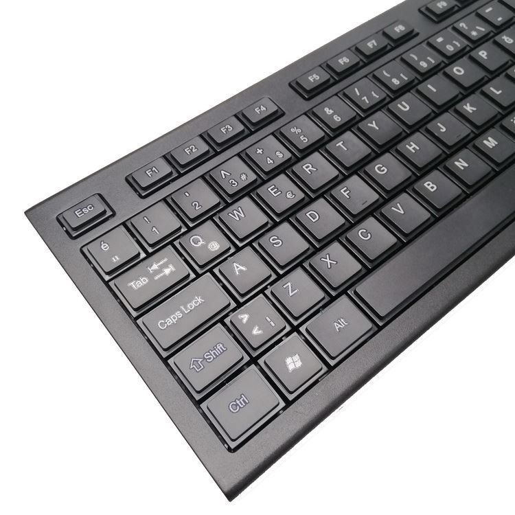 ラップトップ、PCのためのUSBのナノの受信機との無線キーボードおよびマウスのコンボ2.4GHz細い大型の無声コンボ