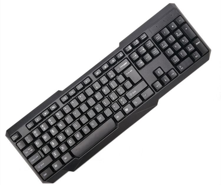 ワイヤレス キーボード キット 2.4G USB キーボード (ラップトップまたはコンピュータ用) - テンキー付きフルサイズ キーボード