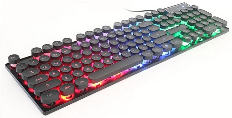 注文の賭博のタイプライターのためのバックライトによってワイヤーで縛られるコンピュータのキーボードそしてマウス