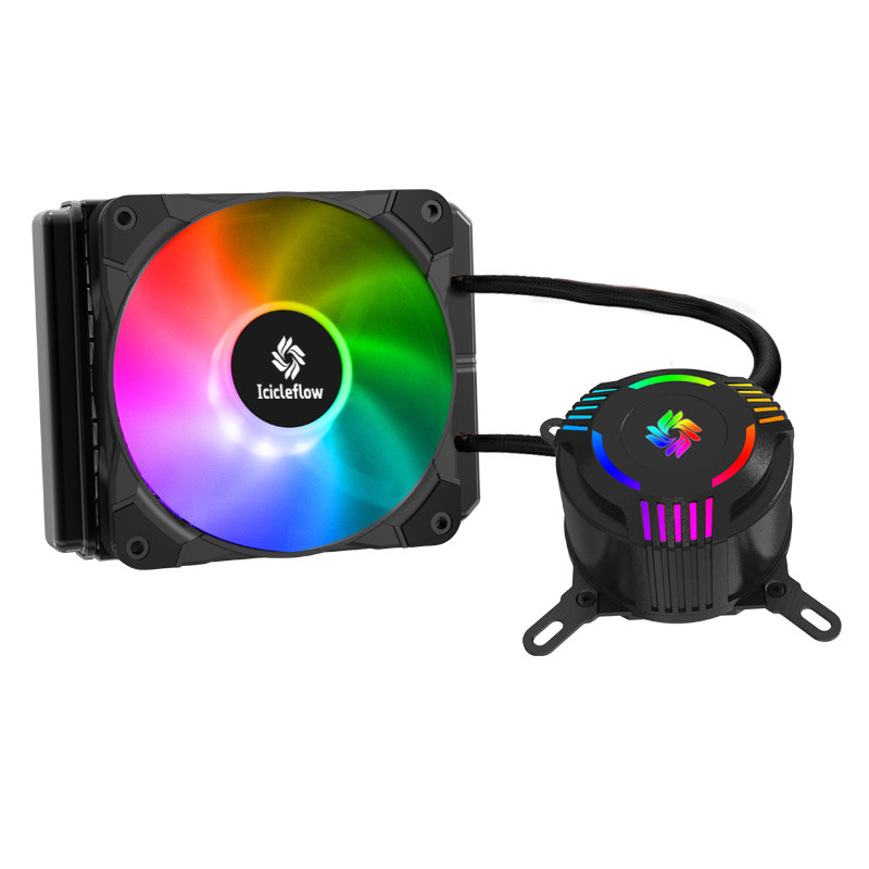 120mm RGB CPUコンピュータ箱のクーラーのラジエーターのAMD/インテル CPUのためのLeakproof高い流れポンプ