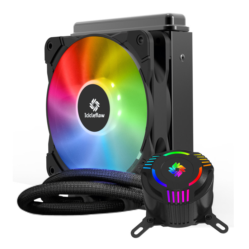 120mm RGB CPUコンピュータ箱のクーラーのラジエーターのAMD/インテル CPUのためのLeakproof高い流れポンプ