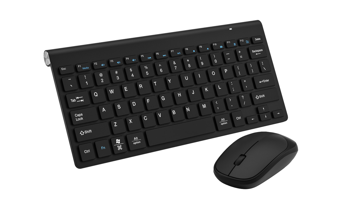 ワイヤレス 2.4G オールブラックキーボードとマウスのセット シンプルスタイル オフィスホーム