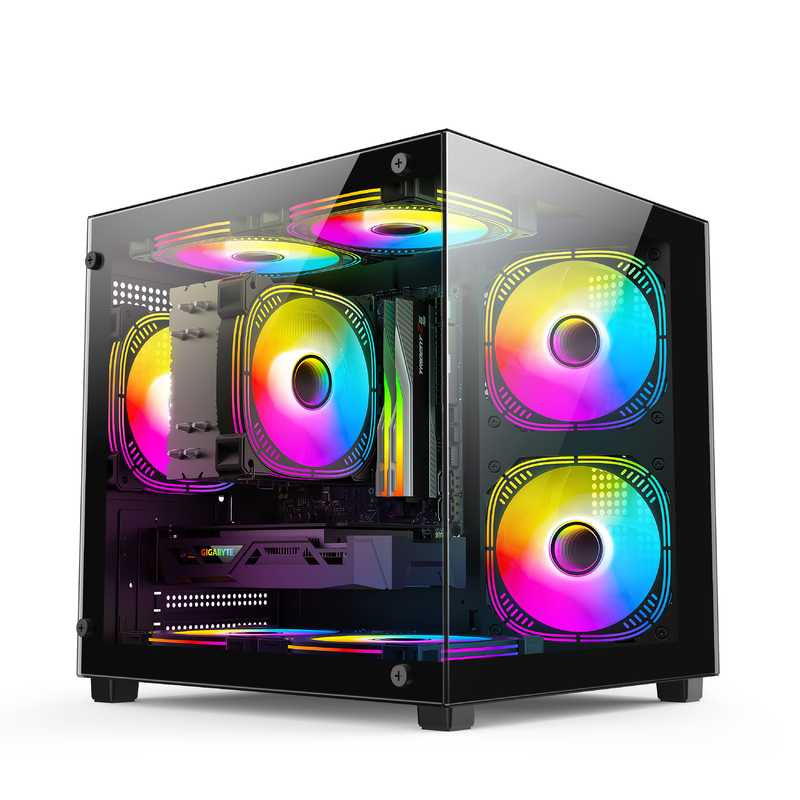 マイクロATX/ITX PCケース 素晴らしい熱消耗 ゲーマープロのためのさまざまなハードウェア設定をサポート