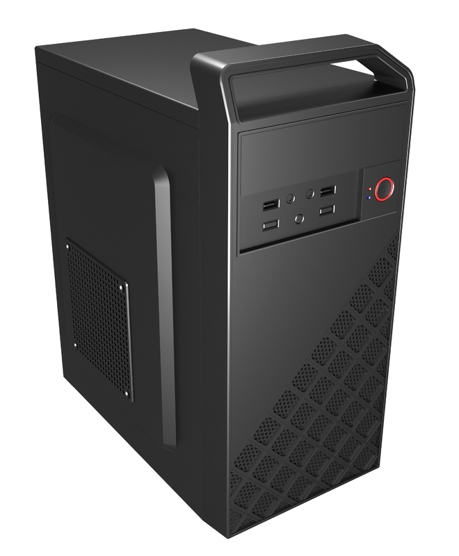 家や他の場所でのゲーム体験を向上させるためのハンドヘルド MATX ゲームコンピュータケース