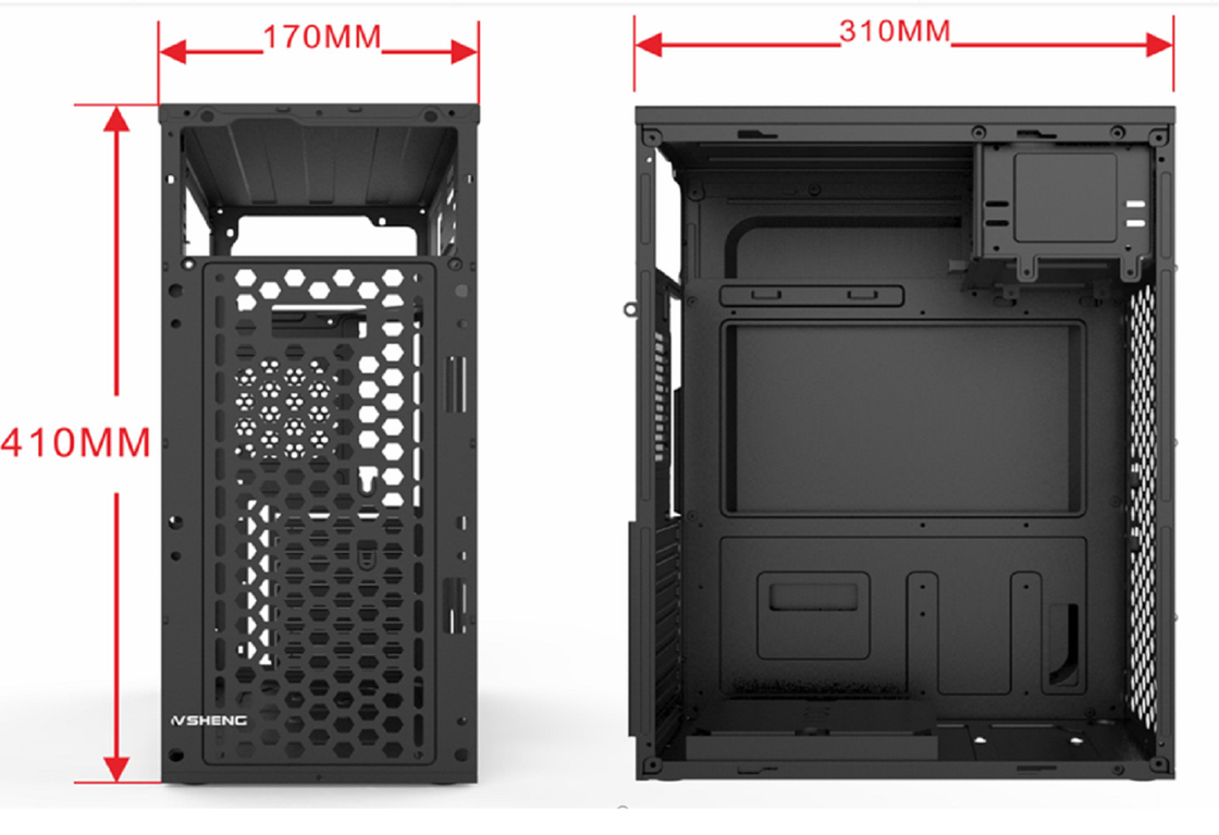 パソコンケース 7 PCI スロット 2 HDD 3 SSD 1 CDドライブ 機能 5 ファンのマウント ATX マイクロ ATX とミニ ATX マザーボードと互換性