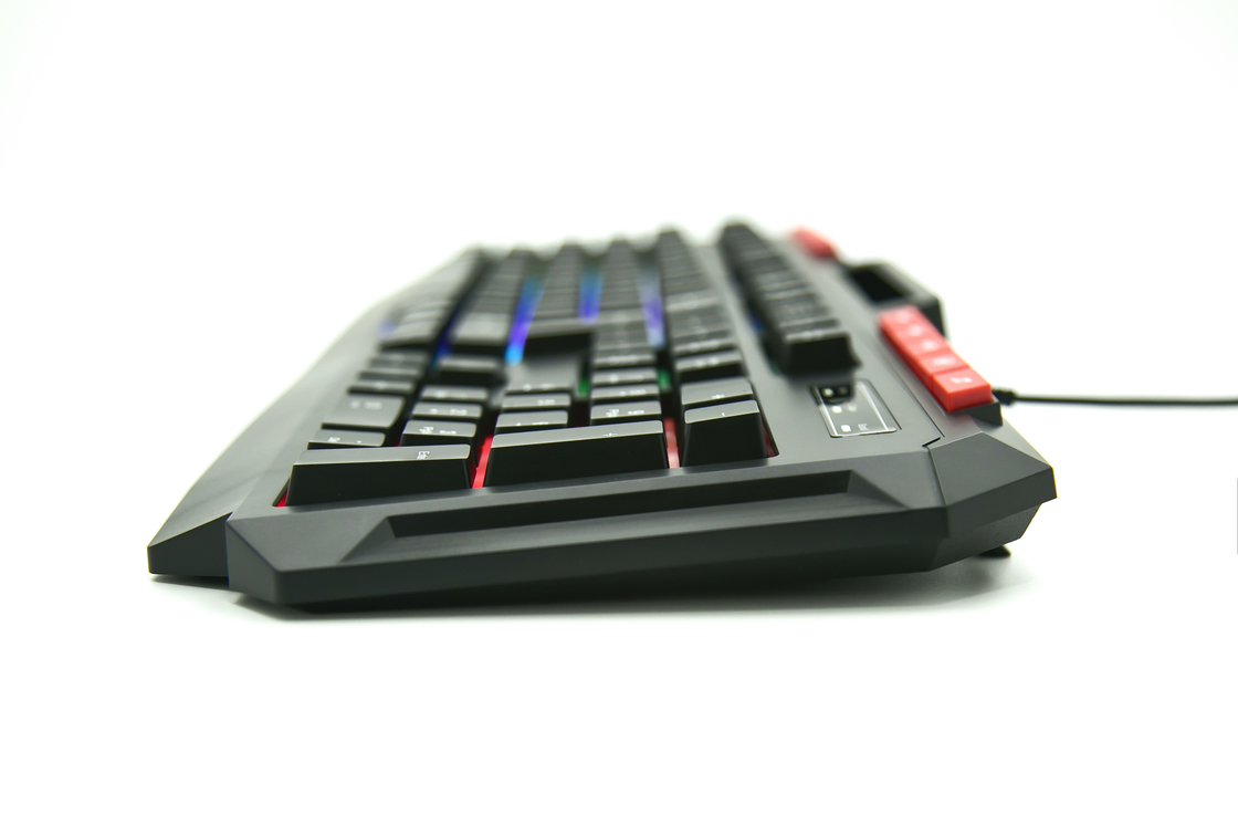 パーソナライズ可能なポータブル レインボーバックライト ゲームキーボード 効率的な作業を求めるユーザーのために 104 つのキーと 10 つのホットキー