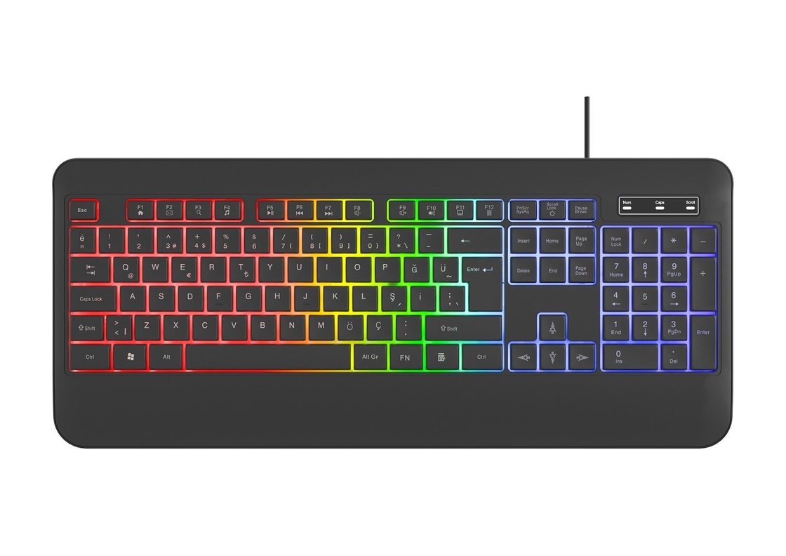 RGB バックライト 呼吸しないライトモード カーボンファイバーフィルム付きキーボード ゲーマー向け テクノロジー愛好家