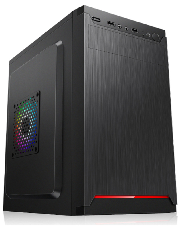 マイクロATX ミニATX 4つの拡張スロット 2HDD 2SSD 12cm と 8cm のファンマウント コンパクト軽量コンピュータケース