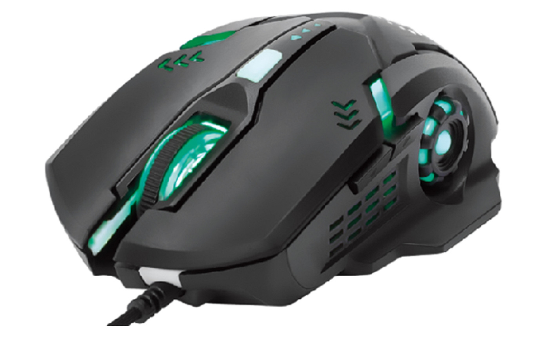 6Dデザイン RGBバックライト 800-1200-1600-2000 DPI スイッチ エルゴノミック 軽量キーボード マウス ゲーマー オフィスユーザー