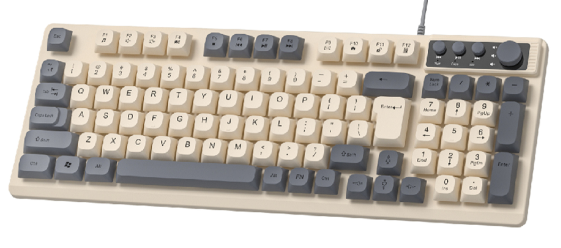 94+4キー コンパクトなデザイン サポート FN + F1-F12 ショートカット USB プラグアンドプレイ 軽量 オフィスワーカー