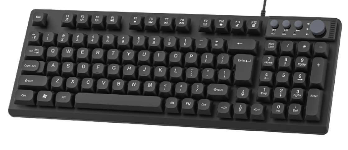 94+4キー コンパクトなデザイン サポート FN + F1-F12 ショートカット USB プラグアンドプレイ 軽量 オフィスワーカー