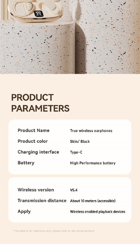 Bluetooth 5.4 ヘッドフォン イヤホン 充電時間4〜5時間 600mAhケース 4.8g 各2.8×2.5×1.8cm 最適化されたマイク 動的色