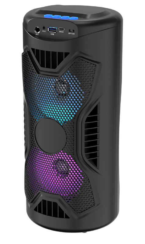 4インチ45磁気スピーカー 1200mAh バッテリー ワイヤレス TWS 60Hz-16kHz レスポンス ブロードテッド / USB/TF/FM/AUX/TWS / マイク / RGB サポート