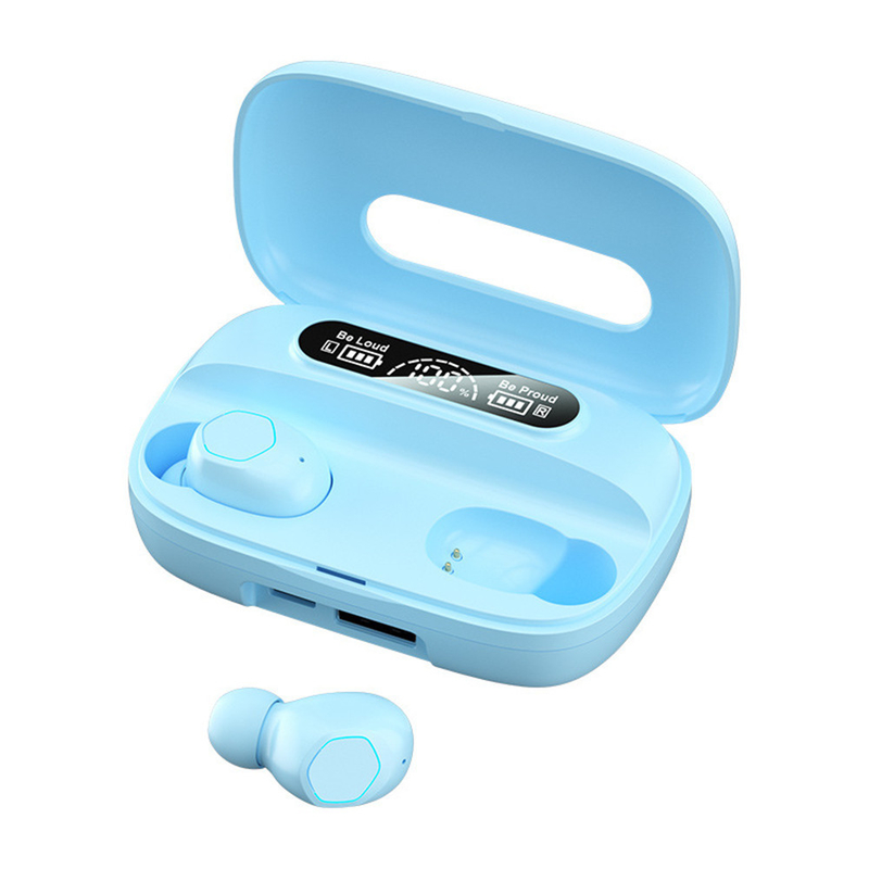 Bluetooth 5.1 イヤホン A2DP/AVRDP/HFPプロトコルをサポートする イヤホン 40mAh 充電ケース 500mAh F10 ビジネス&スポーツ用ダイナミックドライブ