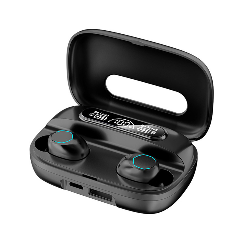 Bluetooth 5.1 イヤホン A2DP/AVRDP/HFPプロトコルをサポートする イヤホン 40mAh 充電ケース 500mAh F10 ビジネス&スポーツ用ダイナミックドライブ