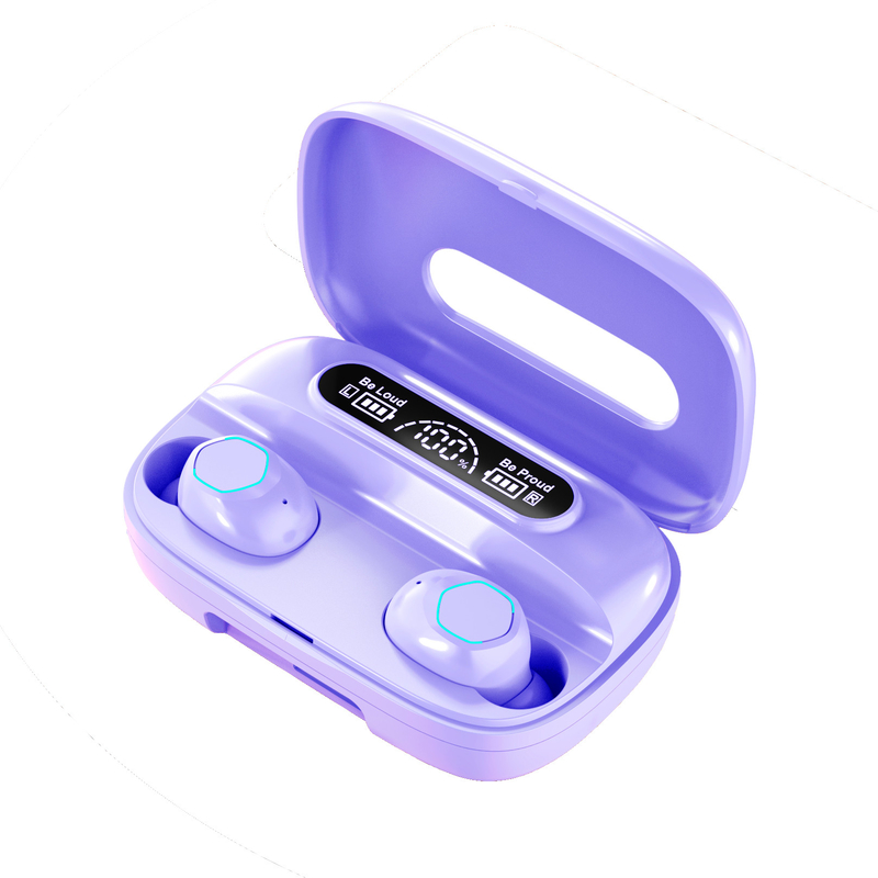 Bluetooth 5.1 イヤホン A2DP/AVRDP/HFPプロトコルをサポートする イヤホン 40mAh 充電ケース 500mAh F10 ビジネス&スポーツ用ダイナミックドライブ
