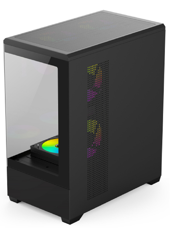 E-ATX/ATX/M-ATX 11扇風機スロット コンピュータケース 双モードドライブベイ 0.6mm SPCC鋼+ABSパネル
