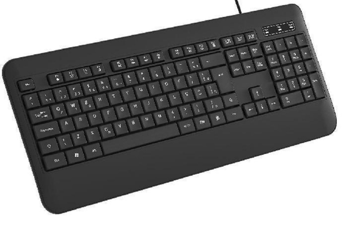 ETEK 104 カーボンフィルムキー付き 防水オフィスキーボード HIPS素材 1.2 メートル 帯状ケーブル ロゴのカスタマイズをサポート