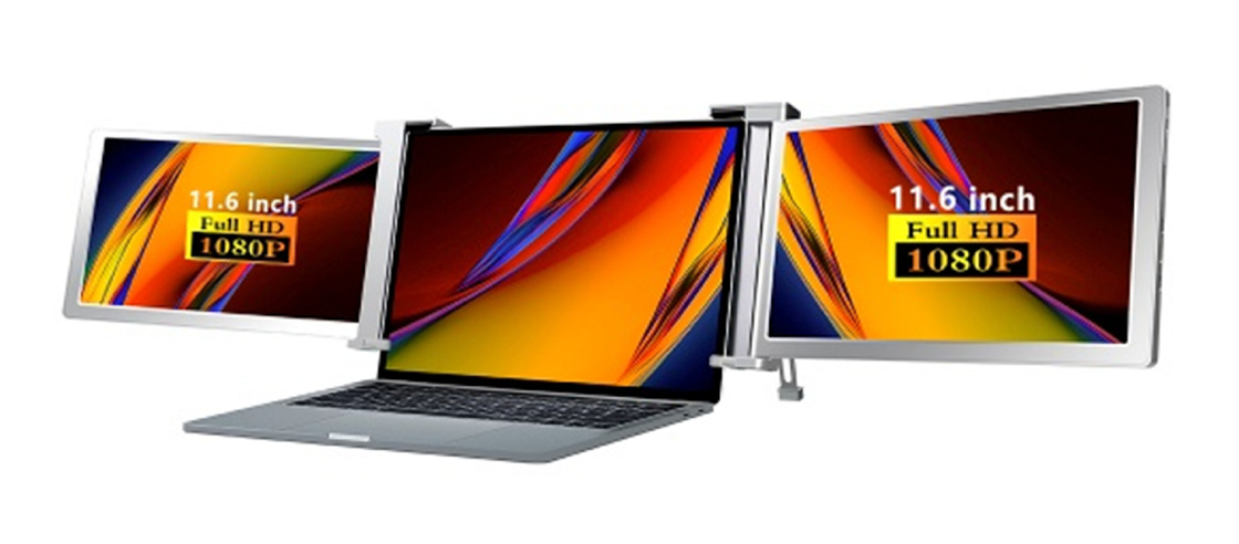 三スクリーン生産性エンターテインメント FHDコンピュータモニター 25.3mm 薄型ディスプレイ フルHD IPS 1920 × 1080 HDRサポート