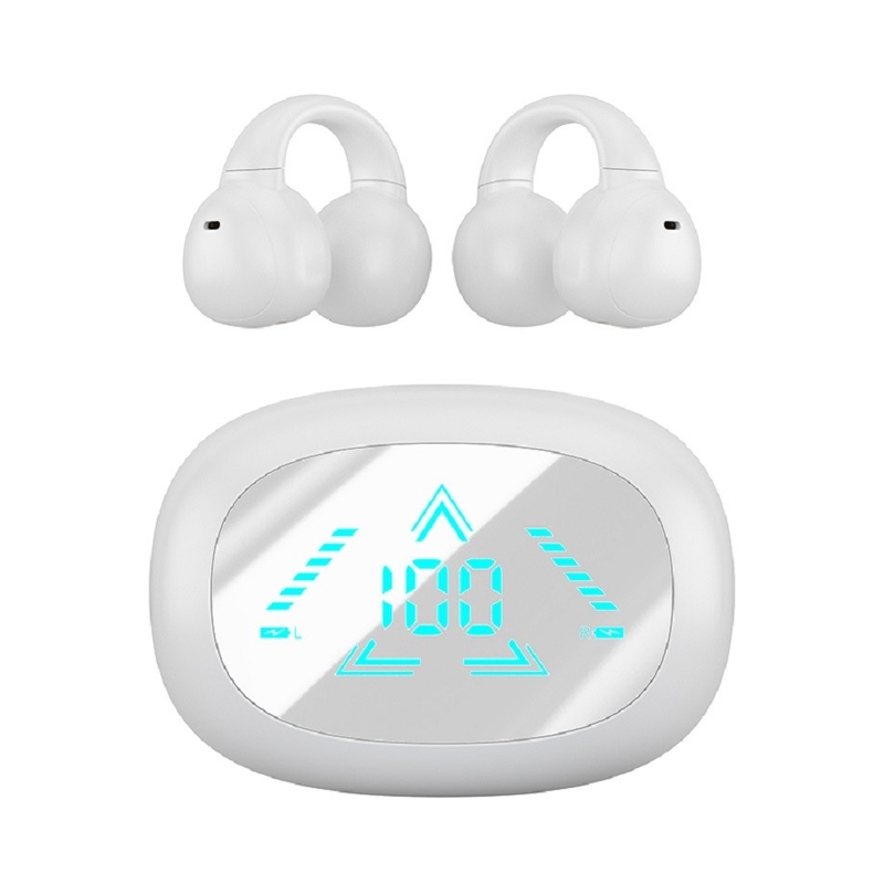 TWS フルオープンワイヤレス F13 LEDディスプレイ付き Bluetooth 5.3 AAC/SBC 解読 40mAh ヘッドフォン + 400mAhケース ビジネスマン向け