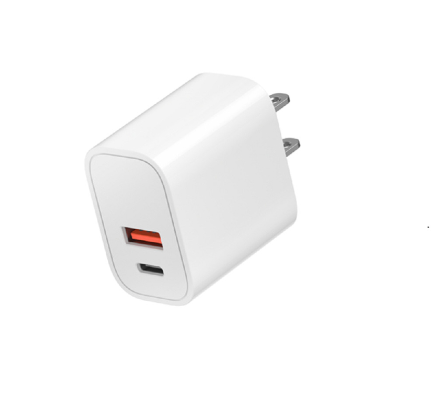 デュアルポート 急速充電 USB-C+USB-A PD/QC 急速充電プロトコル 110-240V 50/60Hz グローバルユニバーサルをサポート
