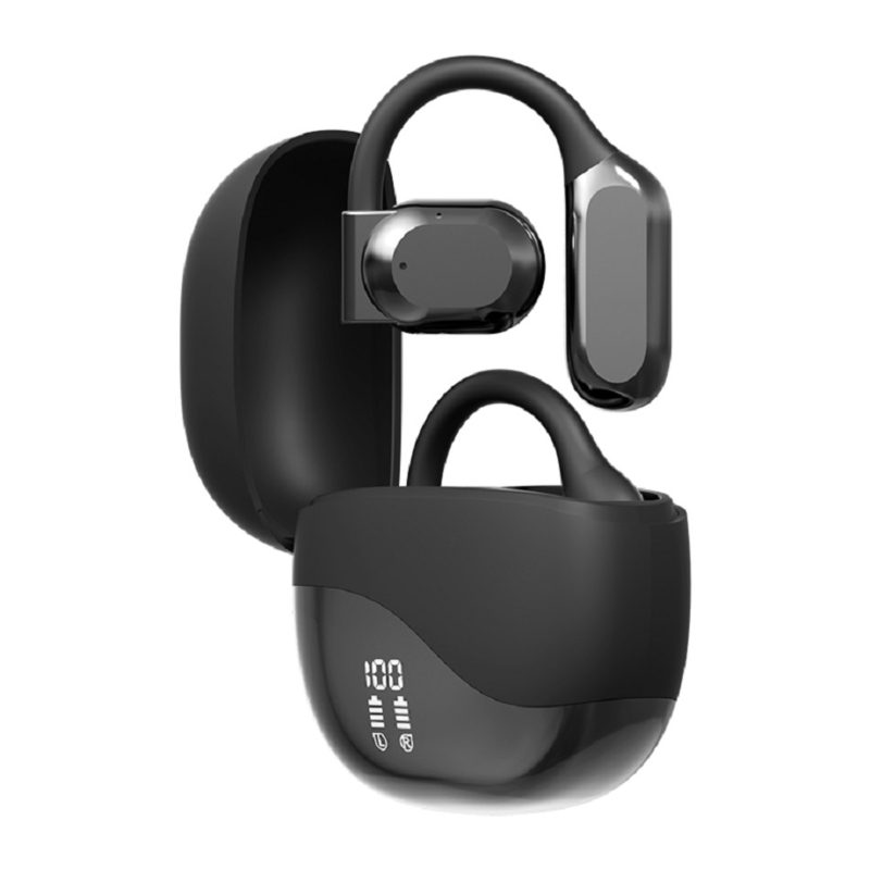 Bluetooth 5.4 イヤホン 10m の範囲で コール回 8-9 時間まで 300mAh 充電ケース 業務用などへの通勤に余分な電力を供給します