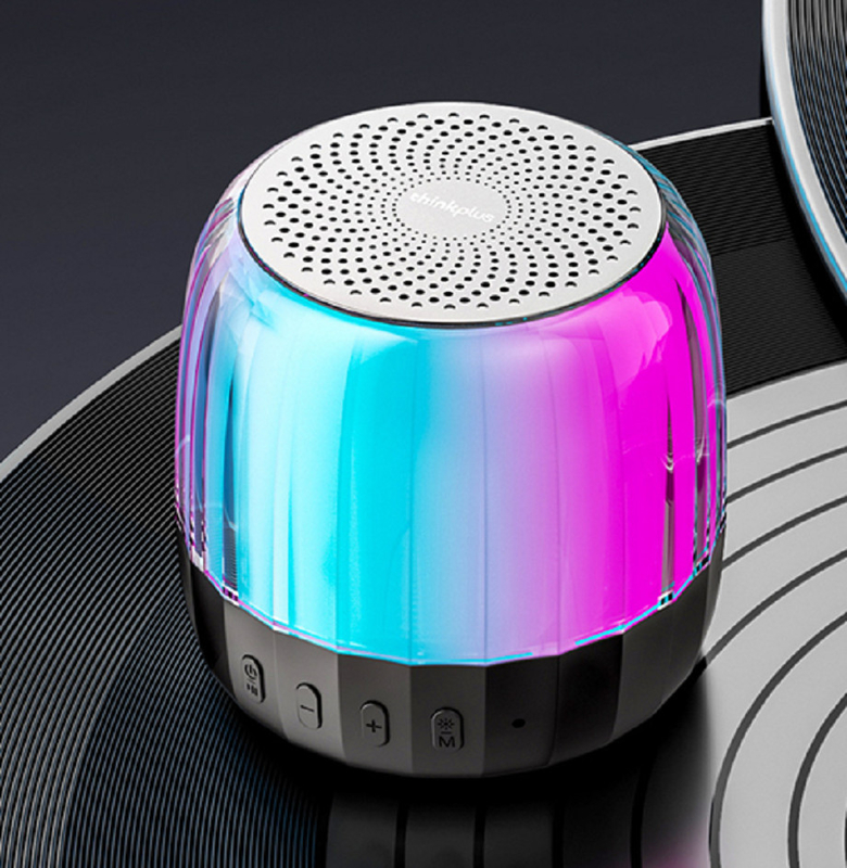 Bluetoothスピーカー 15W RMS出力 89mmスピーカー BT、TFカード（最大32GB）対応 FMラジオ、カラフルライト搭載 アウトドア愛好家に最適