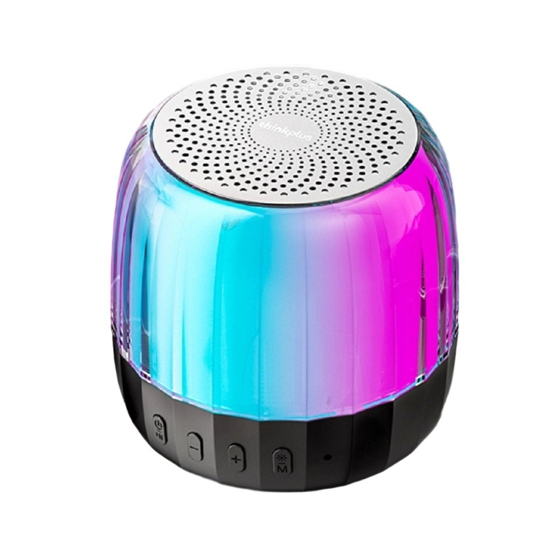 Bluetoothスピーカー 15W RMS出力 89mmスピーカー BT、TFカード（最大32GB）対応 FMラジオ、カラフルライト搭載 アウトドア愛好家に最適