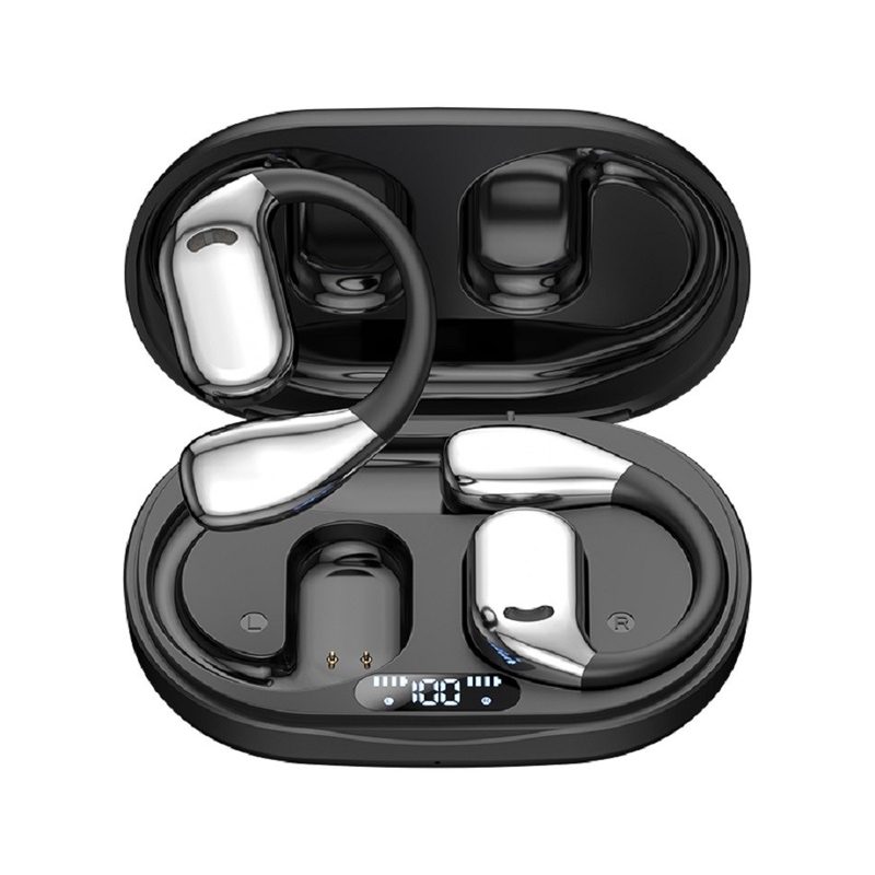 Bluetooth 5.4 TWS イヤホン チタン複合ダイアフラムスピーカー 6時間再生 300mAh 充電ケース デジタルバッテリー表示