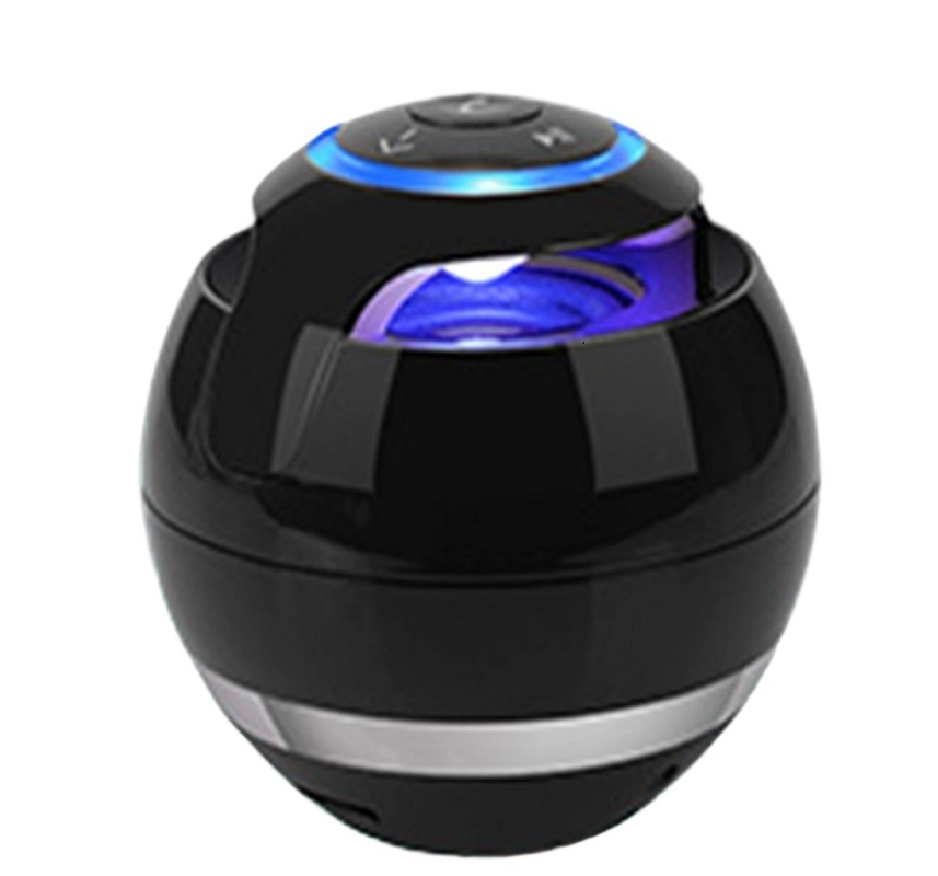 コンパクトボディ D78*H78mm Bluetooth AUX TF カード FM ラジオをサポート.内蔵 300mAh バッテリー USB 充電 40mm スピーカーユニット