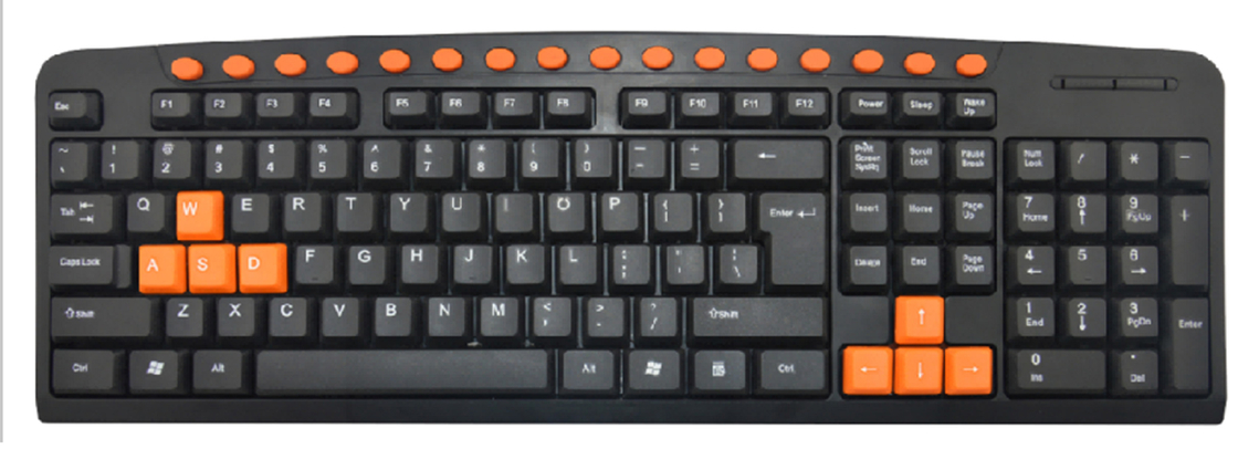 有線マルチメディアキーボード 防水 プラグアンドプレイ USB接続 16個のカスタマイズ可能なショートカットキー 軽量設計
