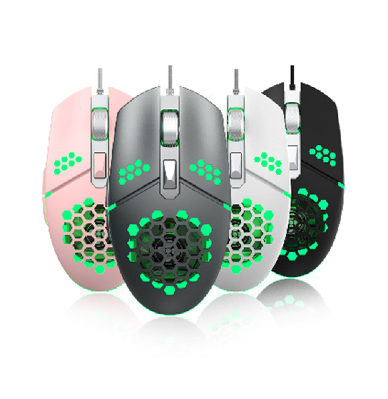 ワイヤードマウスは10百万クリックのボタン寿命を提供します 6400 DPI 6ボタンデザイン調整可能 RGB照明 1.5m USBケーブル