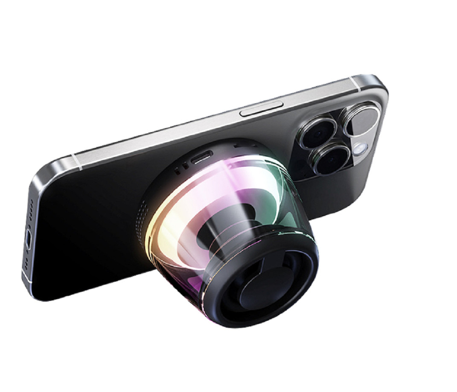 Bluetooth スピーカー 5W パワー 40mm ドライバー 500mAh バッテリー RGBライト Bluetooth 5.3 コンパクトデザイン 4x5x5.5cm