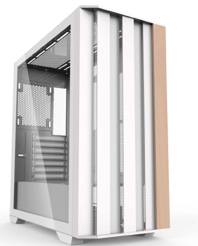 EATX フルタワーゲーミングケース SPCC+ABS+木材構造 フロントデュアル USB 1.0+USB 3.0+Type-C オプション トリプル水冷対応