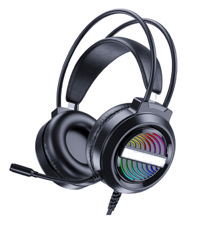 ETEK ゲーム ワイヤードヘッドフォン 50mm ドライバー 20Hz-20kHz レスポンス オムニダイレクト マイク 2.0M ケーブル