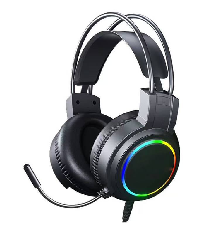 ETEK ゲーム ワイヤードヘッドフォン 50mm ドライバー 20Hz-20kHz レスポンス オムニダイレクト マイク 2.0M ケーブル