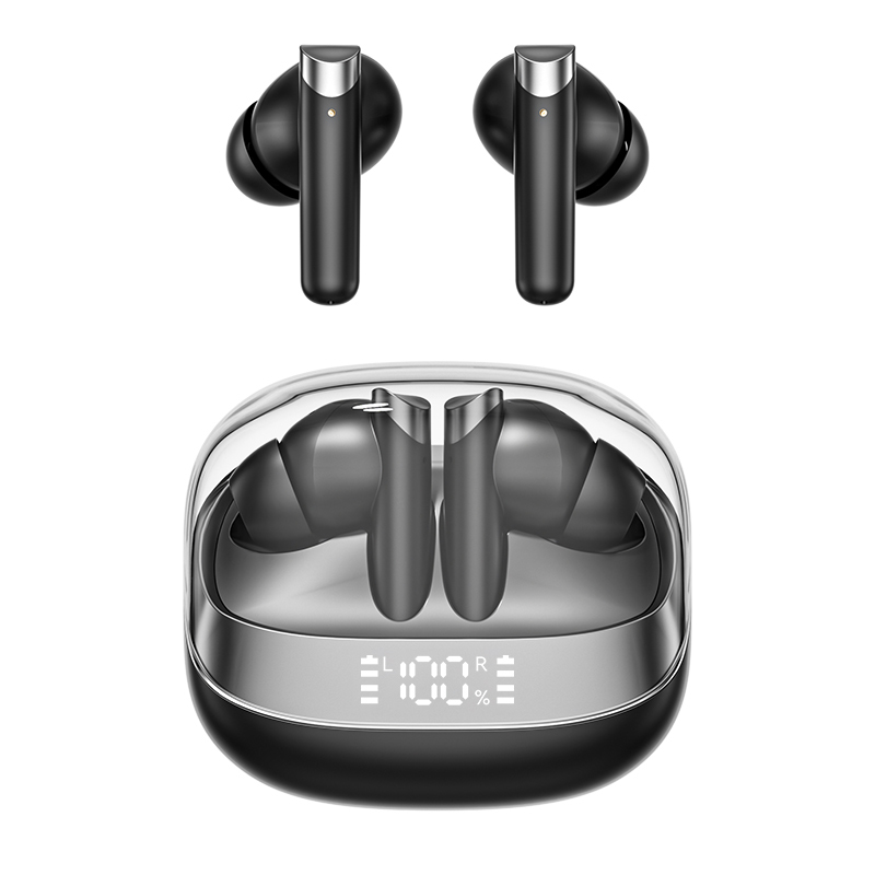 ETEK ワイヤレス イヤホン Bluetooth 5.4 ANC イヤホン F10 銅リング スピーカー 300mAh ケース ブラック ホワイト