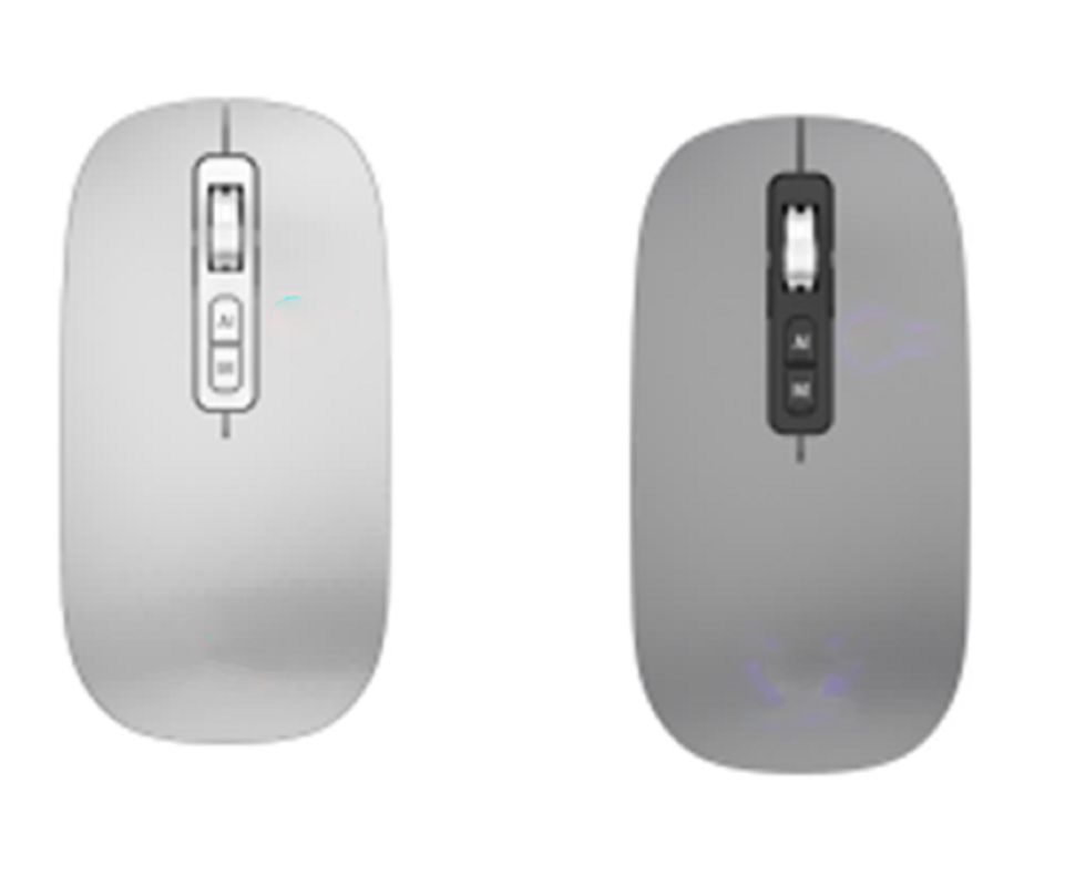 2.4G無線とブルートゥース AIマウス 800/1200/1600 透明シルバーグレー